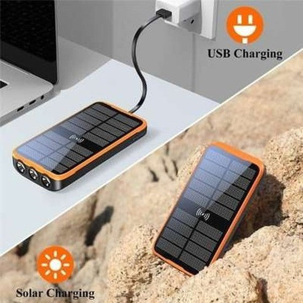 Travel Solar charging power bank for smartphone