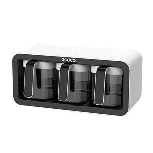 two-thirds cup capacity wall mounted spice rack accessory sugar bowl salt shaker seasoning container boxes and spoons storage supplies. type: spice organizers.