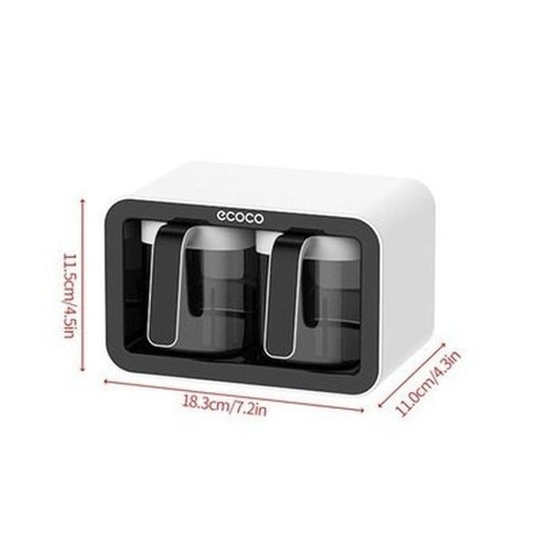 two-thirds cup capacity wall mounted spice rack accessory sugar bowl salt shaker seasoning container boxes and spoons storage supplies. type: spice organizers.
