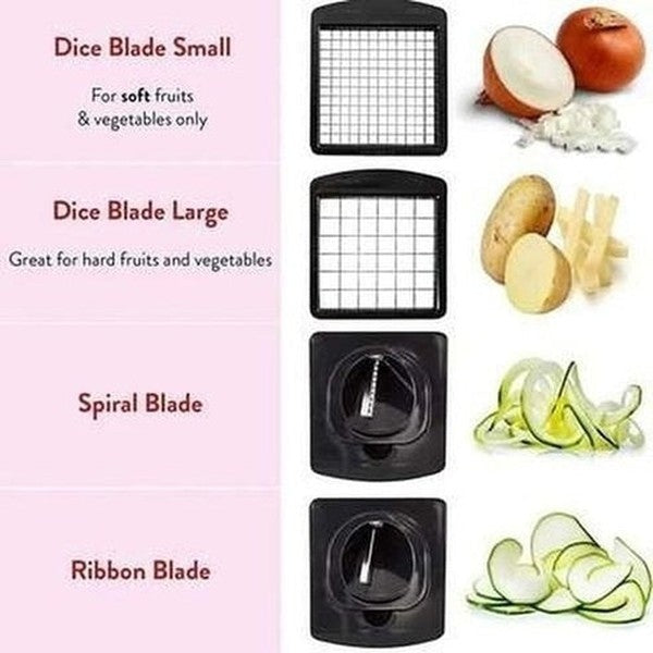 Veggie Chopper Spiralizer Kitchen Vegetable Slicer