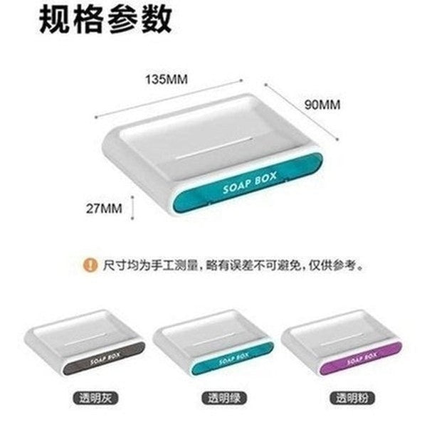 soap holder drain wall mounted soap sponge holder storage rack bathroom organizer soap draining holder kitchen hanging soap box. type: soap dishes and holders.