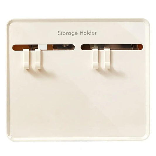 Wall Mounted Knife Holder with Safety Groove and No-Drill Installation