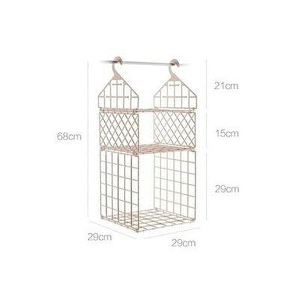 Wall Mounted Plastic Hanging Wardrobe Organizer