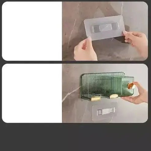 Self-Adhesive Hair Dryer Rack for Organized Living