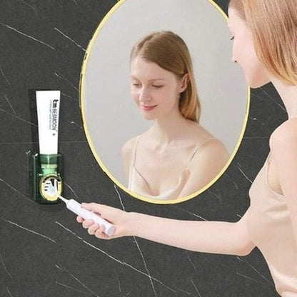 Wall-Mounted Transparent Green Toothpaste Squeezer 