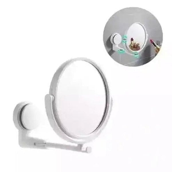 Wall Vanity Mirror Face Mirrors White Rotating Folding Mini Wall Vanity Mirror · Dondepiso