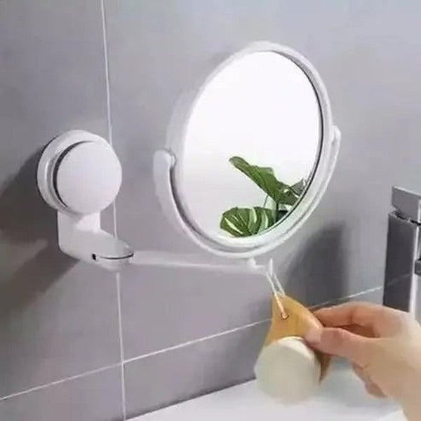 Wall Vanity Mirror Face Mirrors White Rotating Folding Mini Wall Vanity Mirror · Dondepiso
