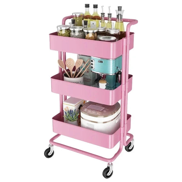 wheeled-trolley-shelf-multi-use-storage-cart