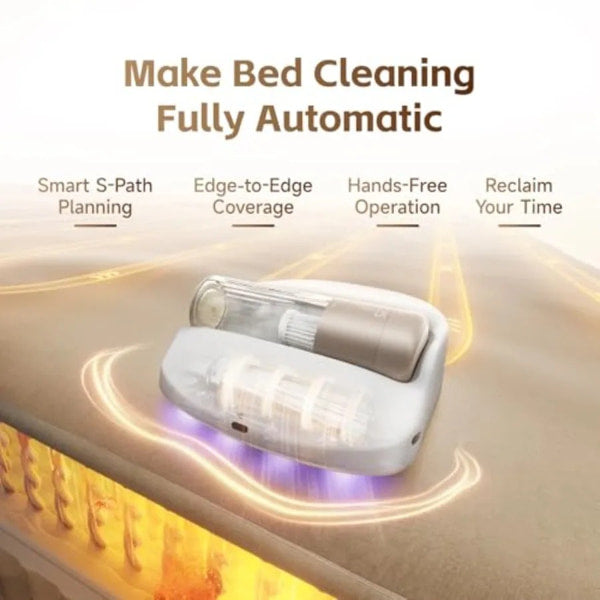 Automatic mattress vacuum cleaner with intelligent path planning