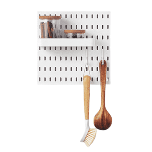 This DIY Pegboard Dish Rack Kit is an ideal solution for wall organization in kitchens, workshops, or home craft spaces. Storage & Organization: Storage Hooks & Racks