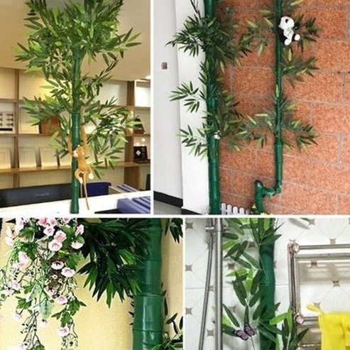 Bamboo Style Pipe Decoration for Indoor Spaces