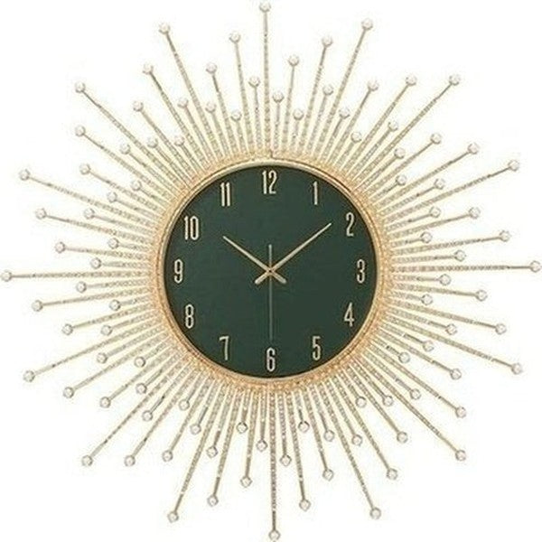 Decor Wall Clock Wall Clocks Gold Decorative Golden Luxury Sun Wall Clock · Dondepiso