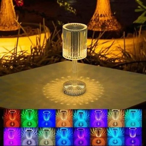 Diamond Decorative Crital USB Table Lamp