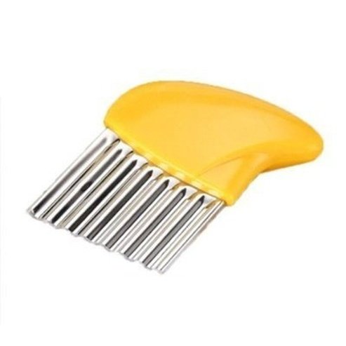 Potato Cutter French Fries Maker Stainless Steel Wavy Knife French Fries Cutter Kitchen Knife French Fries. Kitchen Tools & Utensils. Type: Kitchen Slicers