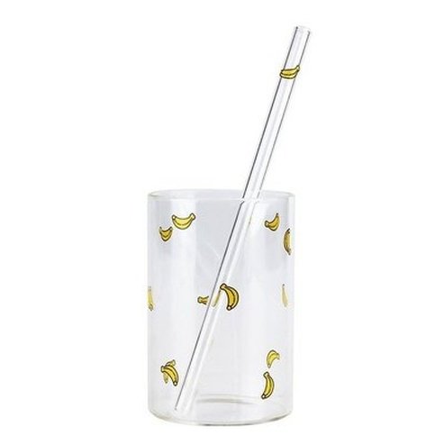 2pc Cute Printing Straws Glass Cup Fruit Pattern Transparent Milk Water Cup Heat Resistant Coffee Tea. Drinkware: Coffee & Tea Cups. Shop anywhere you go online.