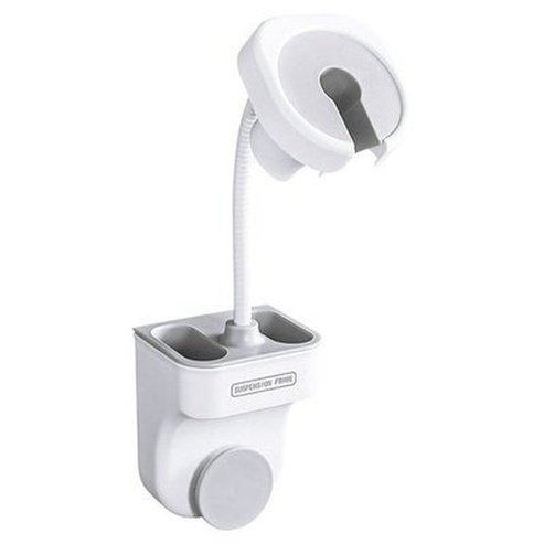 Adjustable Shower Holder Bathroom Accessories Sets Multifunctional Punch-free Traceless Shower Head Holder Storage Shelf. Type: Bathroom Accessory Mounts.