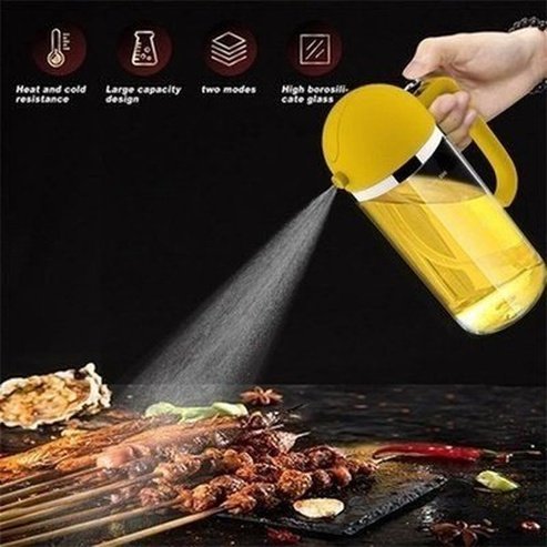Oil Sprayer Bottle Oil & Vinegar Dispensers  Dispenser Oil Spray Bottle with Handle · Dondepiso
