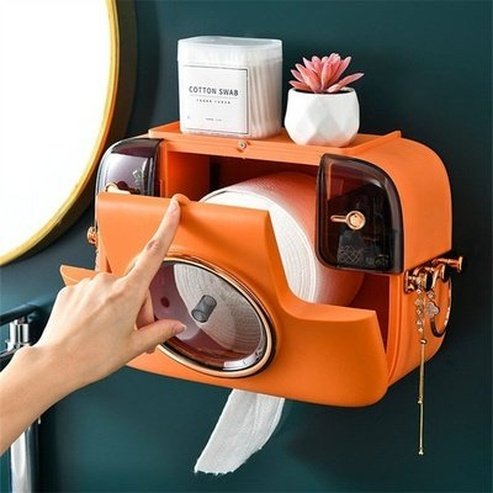 Camera Shape Waterproof Tissue Box Toilet Roll Paper Storage Rack Paper Towel Dispenser Wall Mounted Roll Paper Holder Rack. Type: Toilet Paper Holders.