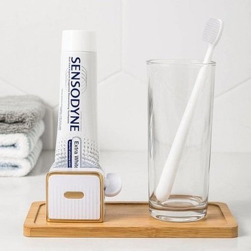 Wall Toothpaste Squeezer Holder Storage Rack Hand Cream Cleanser Lazy Squeeze Toothpaste Holde.r Bathroom Accessories: Toothpaste Squeezers and Dispensers