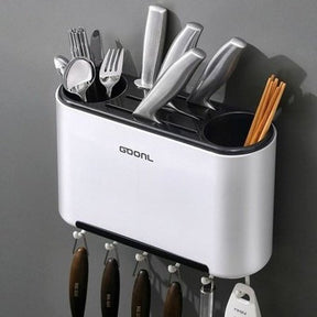 Wall Mount Storage Box Cutlery Holder Organizer Space Saving Holder Wall Hanging Protect Blades Knife Storage Kitchen Accessories: Knife Blocks & Holders