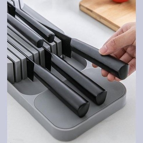 Cutlery Drawer Organizer Tray Holder Knife Spoon Forks Tableware Organizer Spice Bottle Container Knives Block Shelf. Type: Household Drawer Organizer Inserts.