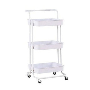 Bathroom Caddy with Standing Storage on Wheels 