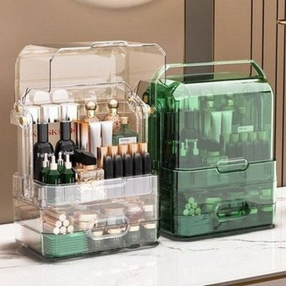 Large Capacity Desktop Cosmetic Storage Box. Organizer Cosmetic Storage Box Makeup Organizer Lipstick Holder Clear Acrylic Drawer. Type: Household Storage Containers.