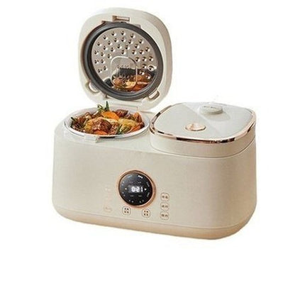 Double Gallbladder Intelligent Rice Cooker Mini Multi-function Household Double Combination Rice Cooker 3-4 People. Kitchen Appliances: Food Cookers and Steamers.