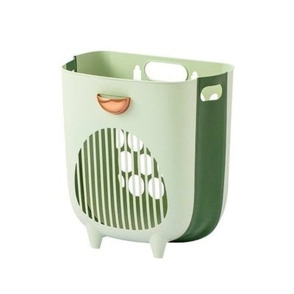 Bathroom Foldable Laundry Hamper Wall Mounted Dirty Clothes Storage Basket Home Dirty Clothes Bag Laundry Bathroom Organizer. Laundry Supplies: Laundry Baskets.