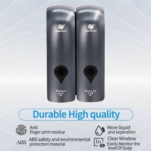 Shampoo soap dispenser Wall-mounted Manual Hand Soap Dispenser Pump Shampoo Lotion Shower Gel Container. Bathroom Accessories. Soap and Lotion Dispensers