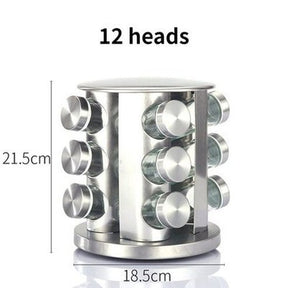 Rotating Stainless Steel Spice Organizer Rack