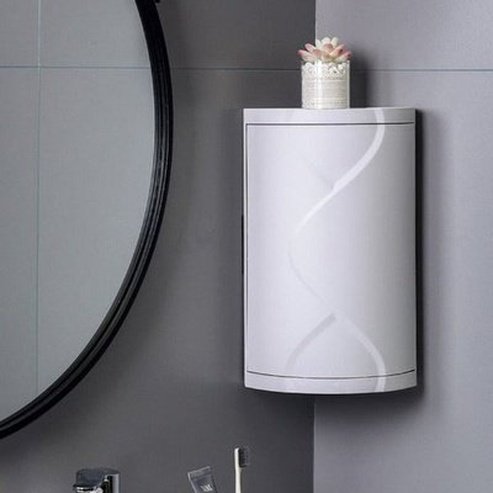 2 Layer Shower Corner Shampoo Shelf Storage 360 Rotating Wall-Mounted Shelf Shampoo Cosmetics Household Bathroom. Product Type: Bathroom Accessory Mounts.