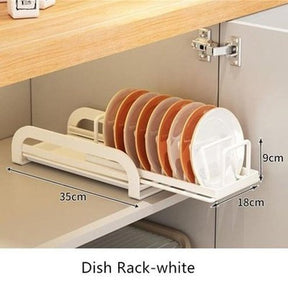 Pull-out Bowl Kitchen Cabinet Dish Drying Rack
