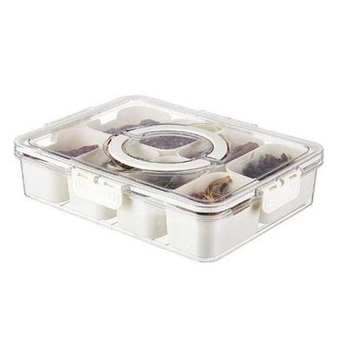 Portable 8 Grids Multifunctioanl Food Storage Box