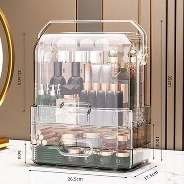 Large Capacity Desktop Cosmetic Storage Box. Organizer Cosmetic Storage Box Makeup Organizer Lipstick Holder Clear Acrylic Drawer. Type: Household Storage Containers.