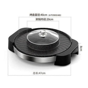 Grill Plate Hot Pot Food Instant Noodles Thick Chinese Hot Pot Home Multifunctional Meat Fondue Cookware. Kitchen Appliances: Food Cookers and Steamers