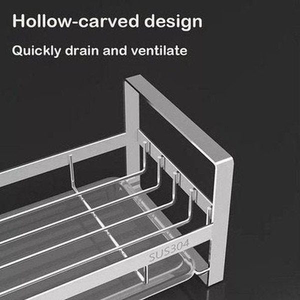 Large Sponge Holder Kitchen Sink Shelf Holder Cleaning Brush Soap Organizer Storage Rack with Drain Tray. Kitchen Organizers: Kitchen Utensil Holders & Racks.