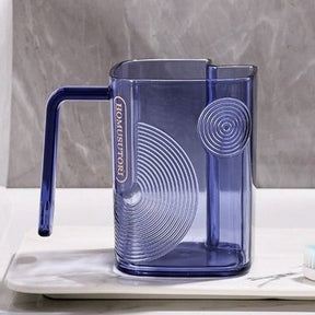 Transparent Mouthwash Cup Couple Toothbrush Cup