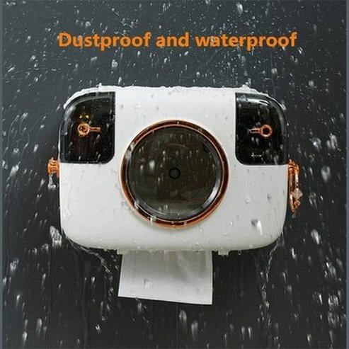 Camera Shape Waterproof Tissue Box Toilet Roll Paper Storage Rack Paper Towel Dispenser Wall Mounted Roll Paper Holder Rack. Type: Toilet Paper Holders.