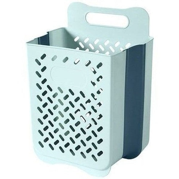 Space-Saving Wall-Mounted Folding Laundry Basket