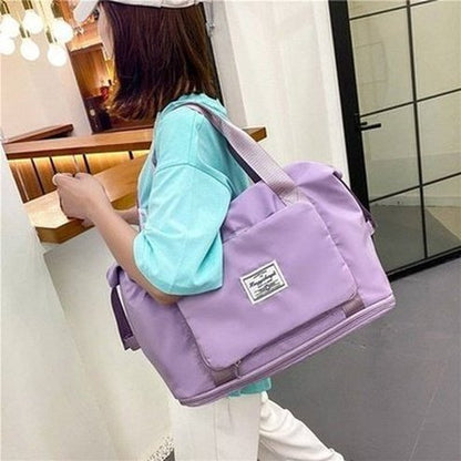 Foldable Shoulder Bag Backpacks Canvas Large Foldable Travel Crossbody Bag – Dondepiso