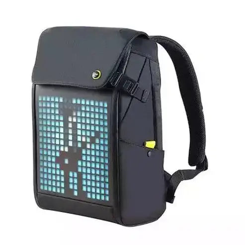 Travel backpack with pixel LED screen · Dondepiso