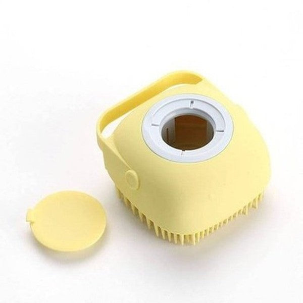 Silicone Bath Brush Bath Brushes Silicone shower brush with tank for liquid soap – Dondepiso