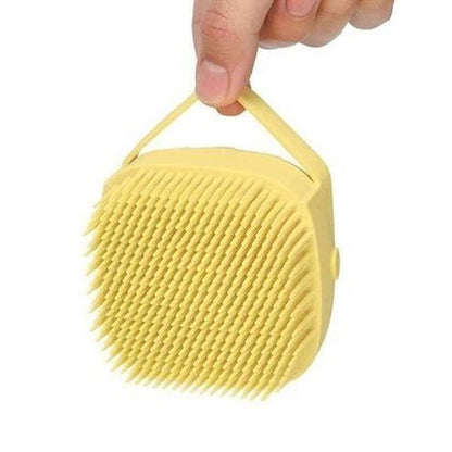 Silicone Bath Brush Bath Brushes Silicone shower brush with tank for liquid soap – Dondepiso