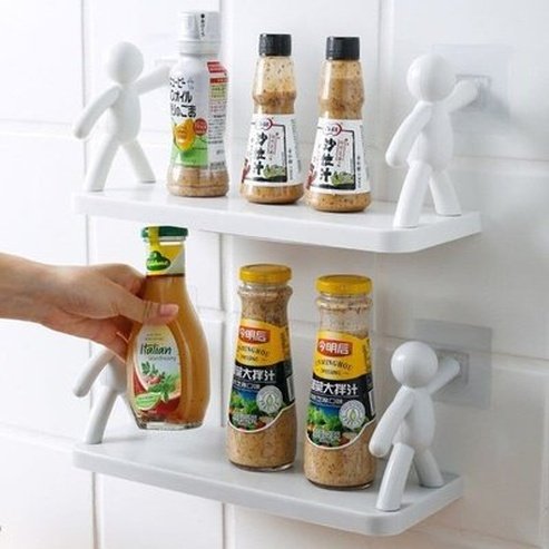 Shampoo Wall Rack Bathroom Accessory Mounts Cartoon Bathroom Shampoo Wall Rack · Dondepiso