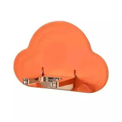 Hair Dryer Rack Bathroom Accessory Mounts Orange Collapsible Hair Dryer Storage Holder · Dondepiso