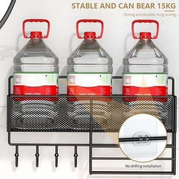 Gold Bathroom Shelf Bathroom Accessory Mounts Iron Mesh Shampoo Shower Rack · Dondepiso