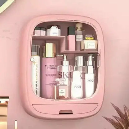 Makeup Organizer Box Bathroom Accessory Mounts Sturdy Wall Hanging Makeup Organizer Box Drawer – Dondepiso