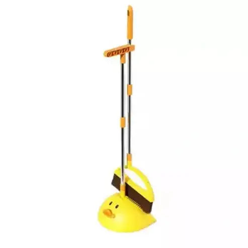Cartoon Duck Broom Brooms yellow Home Cartoon Duck Broom Dustpan Set – Dondepiso