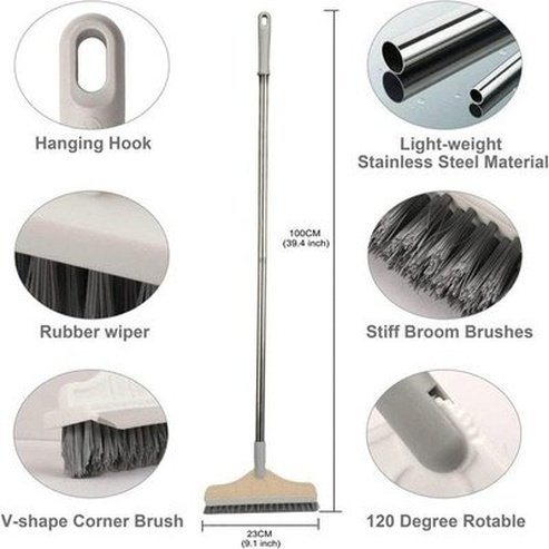 Rotating Cleaning Scrub Brush Brooms Rotating long handle cleaning brush – Dondepiso